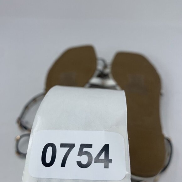 Journee Collection Zendaya 007212 Sandals Women 8.5 White Crisscross Strap S0754 - Picture 6 of 6